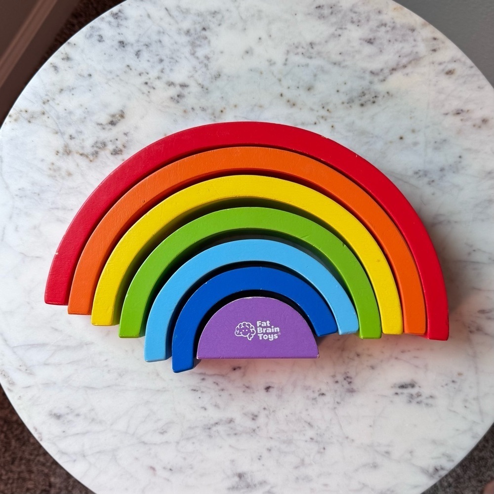 Fat Brain Toys Rainbow Stacking Arches